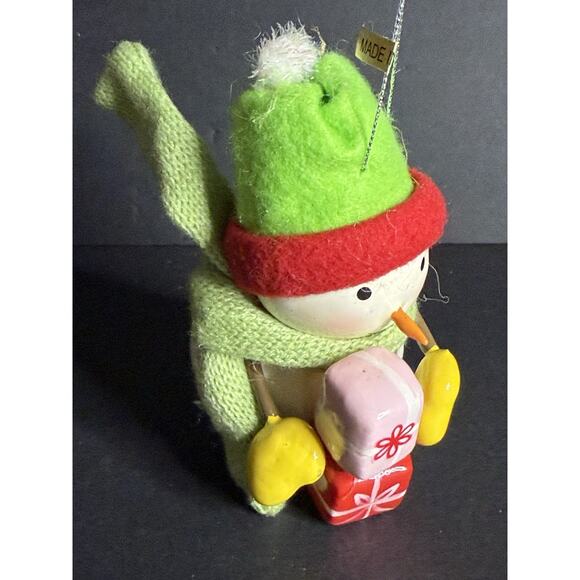 St Nicholas Square Merry Merry Snowman XL Christmas Ornament Holiday Decor 5” - Picture 1 of 7